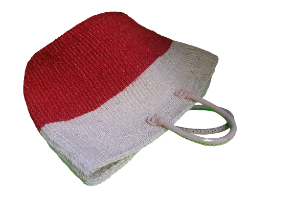 Two-Tone Sisal Kiondo Tote Bag - Image 5
