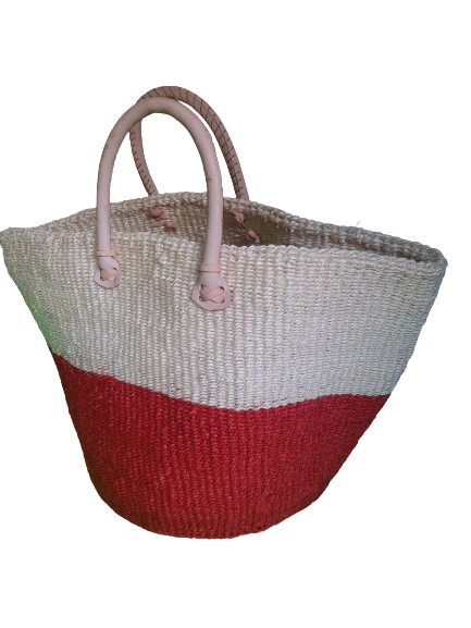 Two-Tone Sisal Kiondo Tote Bag - Image 3