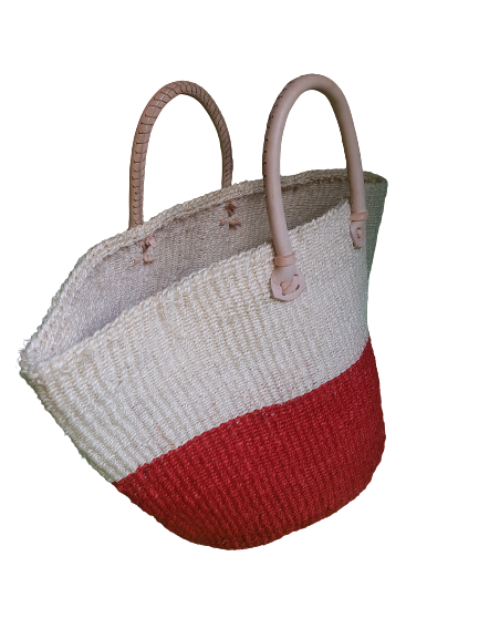 Two-Tone Sisal Kiondo Tote Bag - Image 2